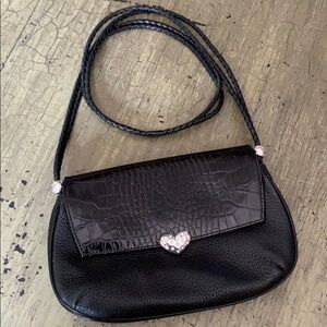 Brighton Pebbled Leather/Crocodile Embossed Purse